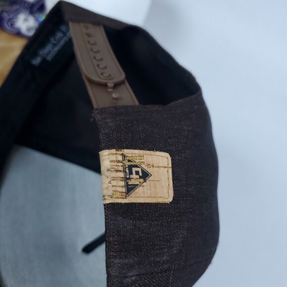 Cork Bill Trucker Hat Snapback Adjustable Cap Excellent Cond Brown - Picture 9 of 10